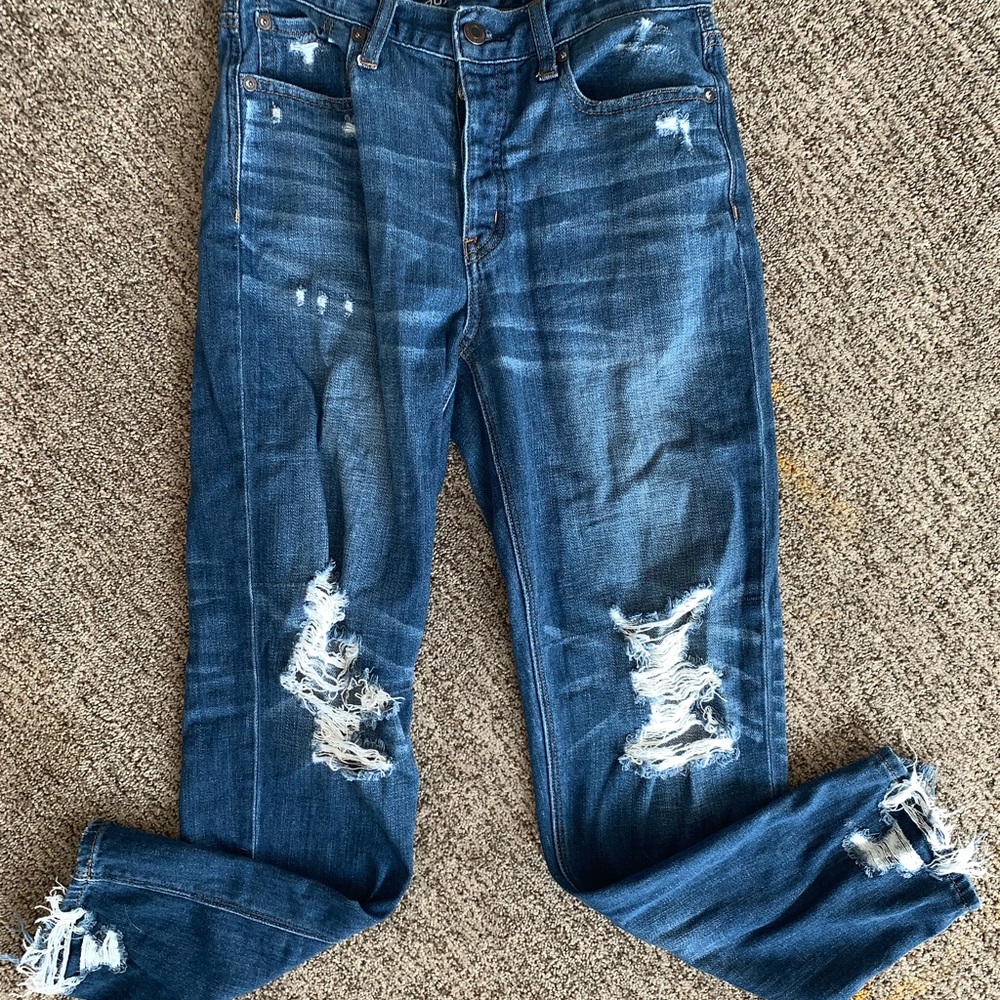 High-rise ripped jeans from American Eagle